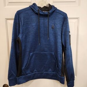 Spyder Active ProWeb 1/4 Zip Men's Blue and Black Active Fleece Sleeve Pocket